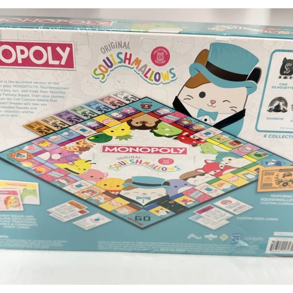Sealed Monopoly: Squishmallows | Collector's Edition Featuring Cam The Cat Plush